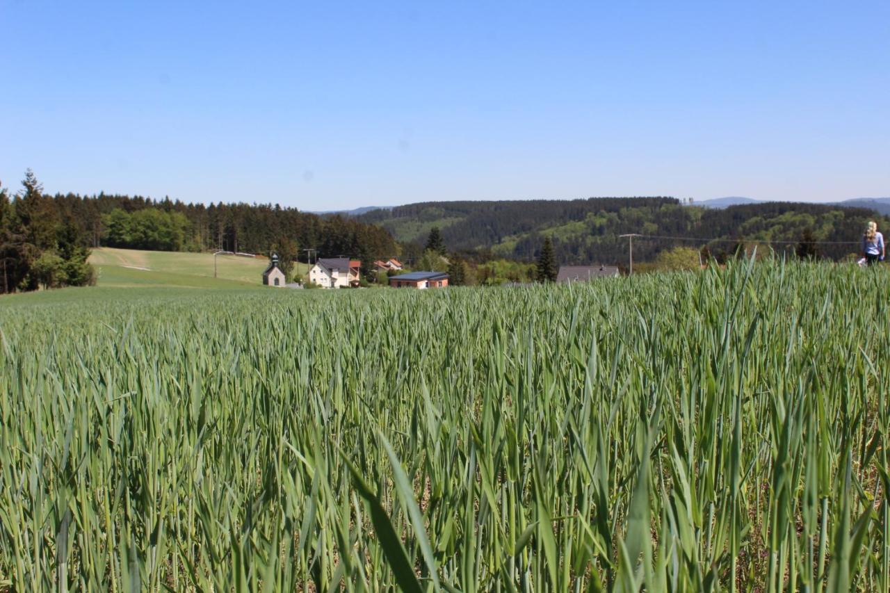 Moderne Ferienwohnung Mit Eigenem Garten Und Traumhaften Blick Wilhelmsthal Dış mekan fotoğraf